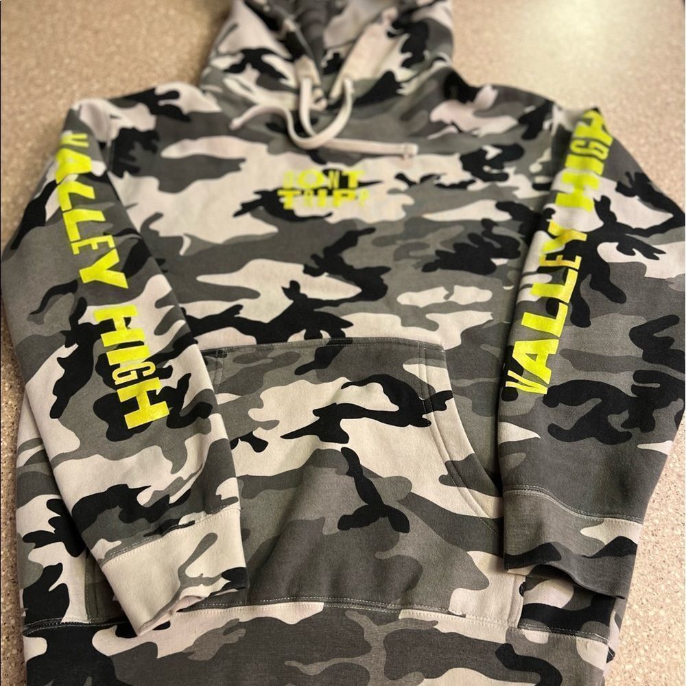 Valley High “Dont Tripp” Camo Hoodie